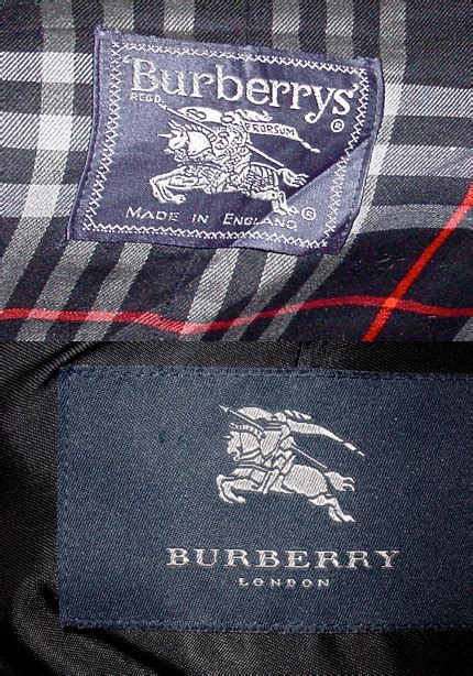 vintage burberry label|where is burberry manufactured.